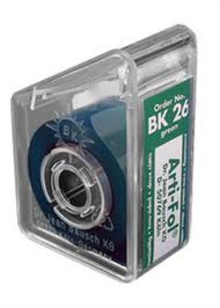 Bausch BK26 Arti-Fol 8µ Rolle im Spender 20m doppelseitig 22mm breit grün